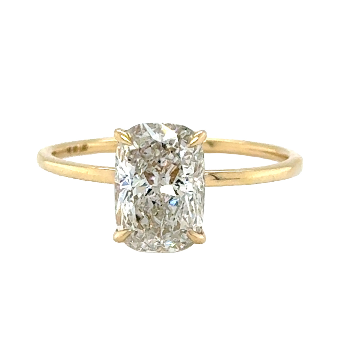Yellow 14 Karat Engagement Ring