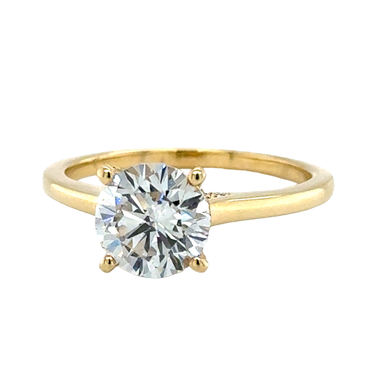 Yellow 14 Karat Engagement Ring