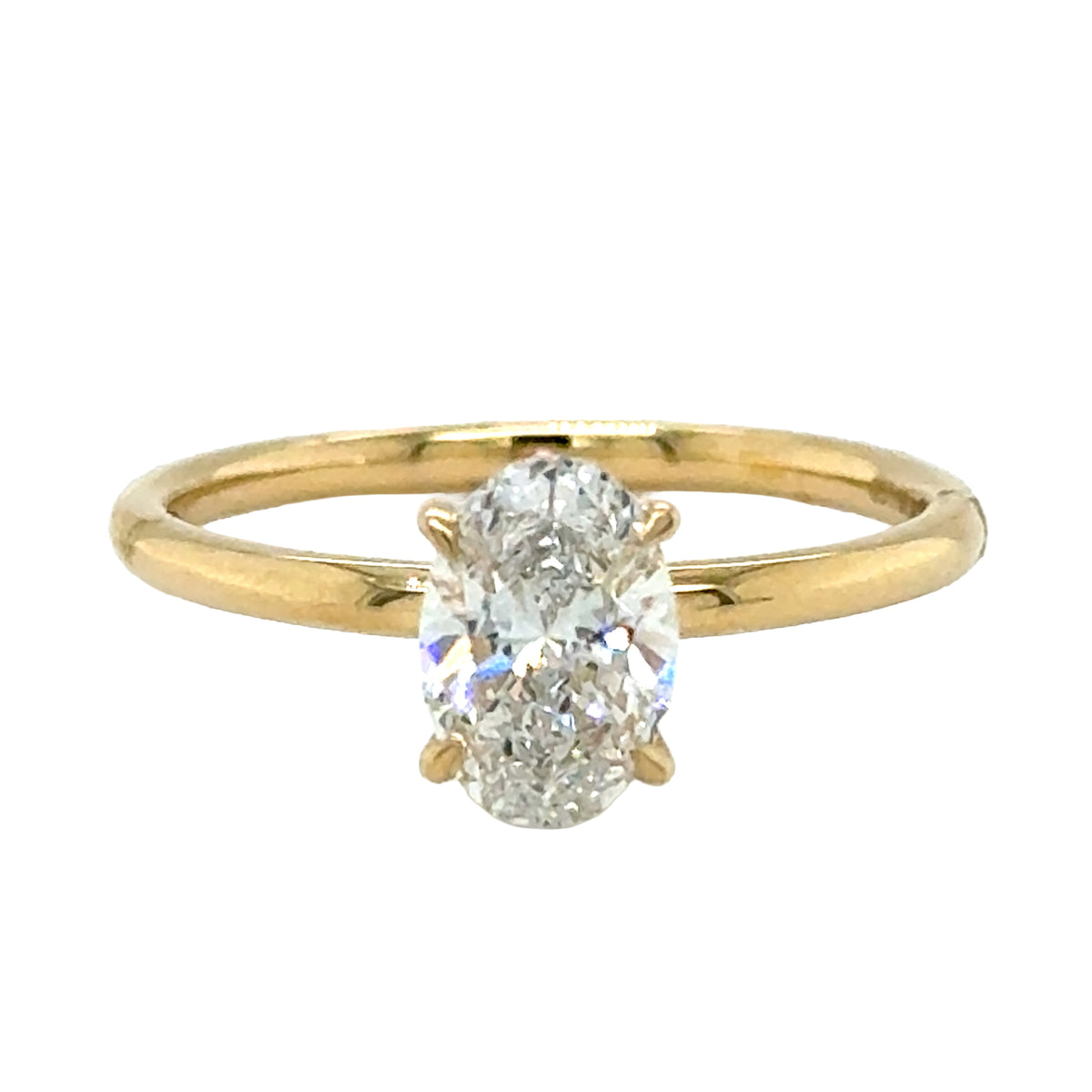 Yellow 14 Karat Engagement Ring