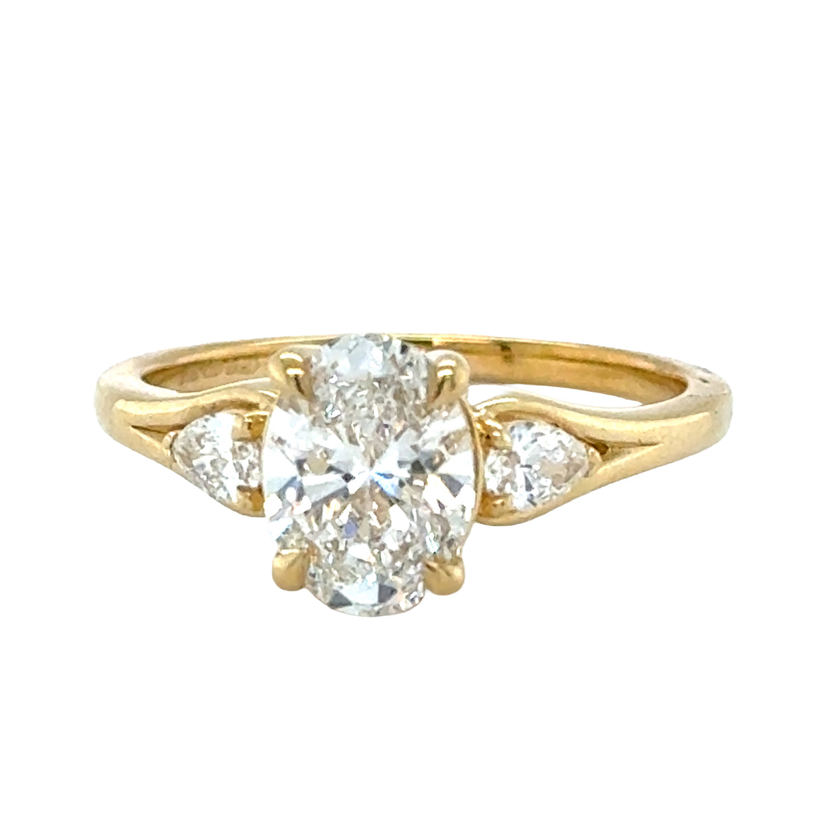Yellow 14 Karat Engagement Ring
