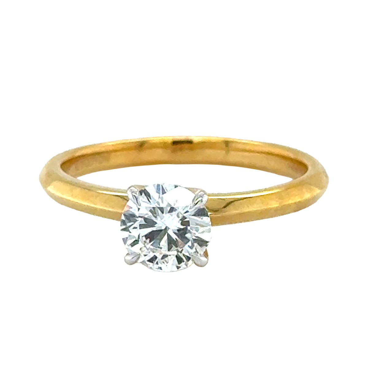 Yellow 14 Karat Engagement Ring