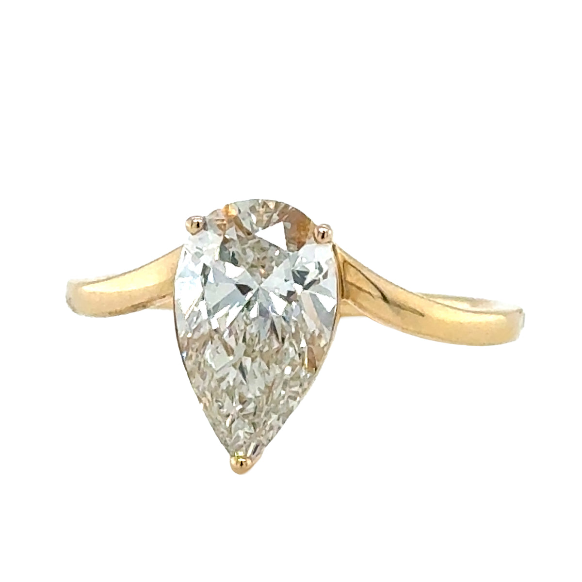 Yellow 14 Karat Engagement Ring