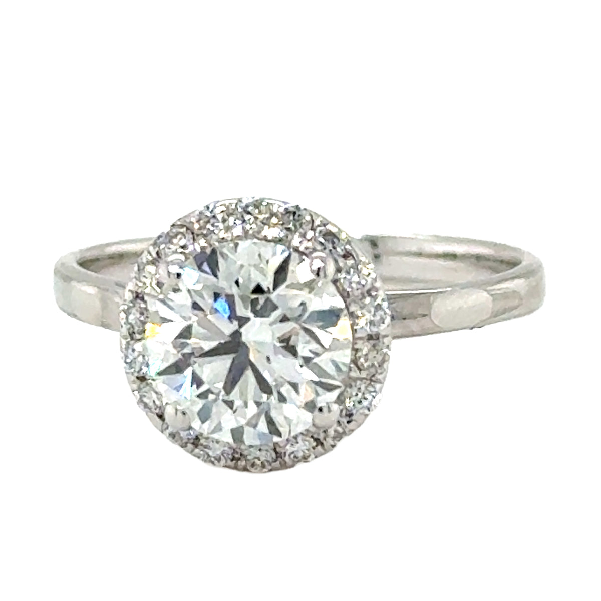 White 14 Karat Engagement Ring