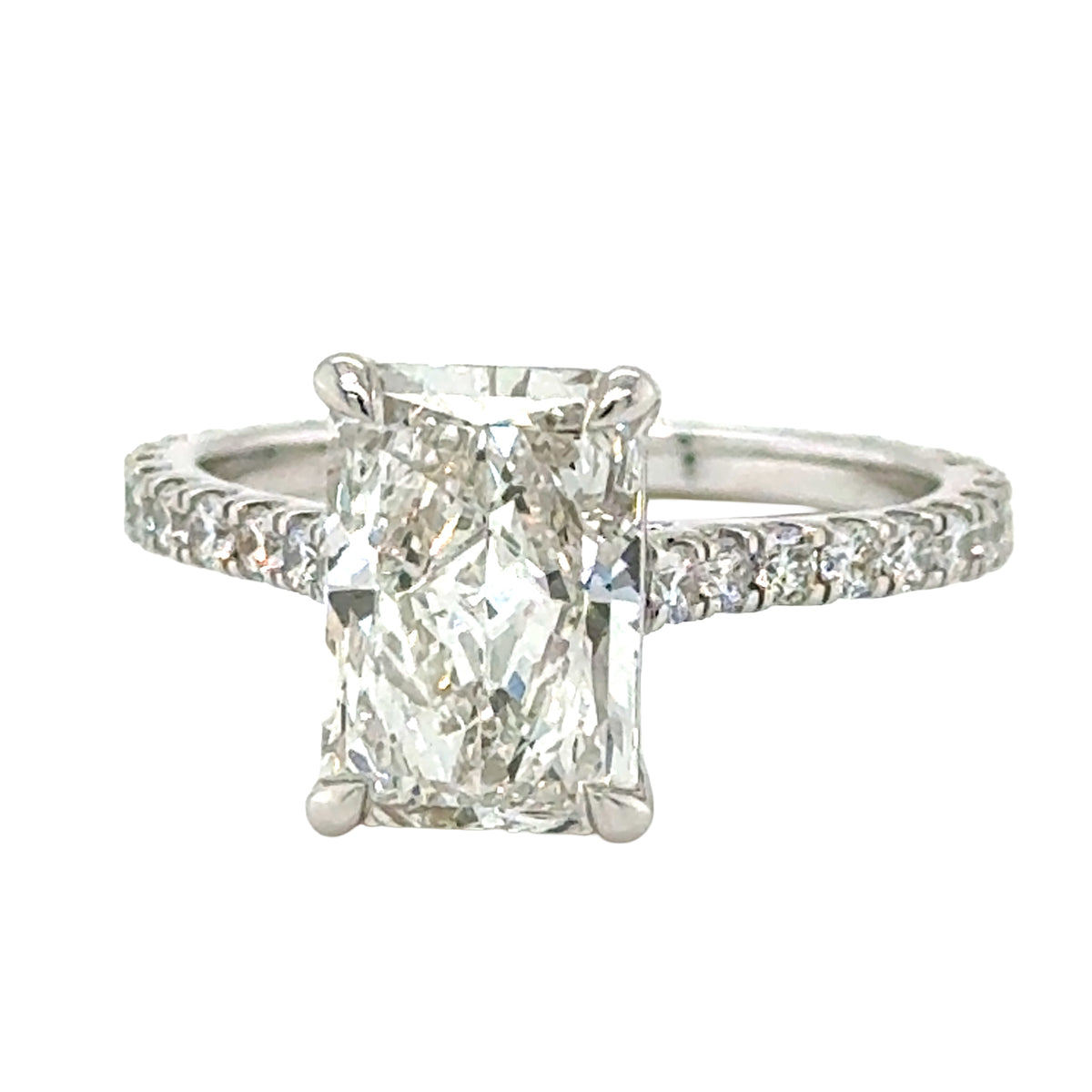 White 14 Karat Engagement Ring