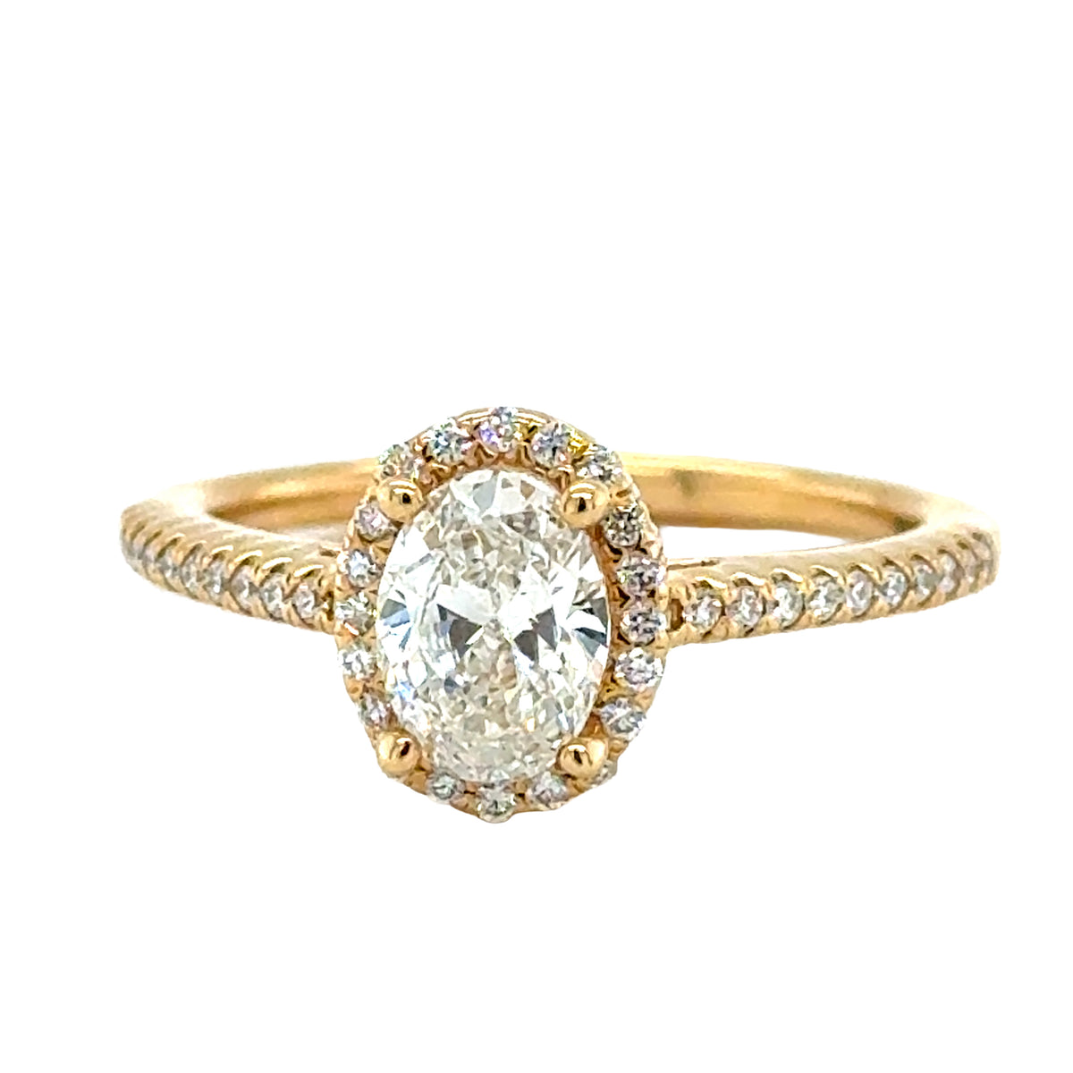 Yellow 14 Karat Engagement Ring