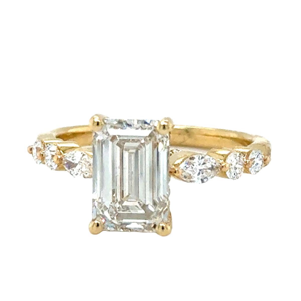 Yellow 14 Karat Engagement Ring