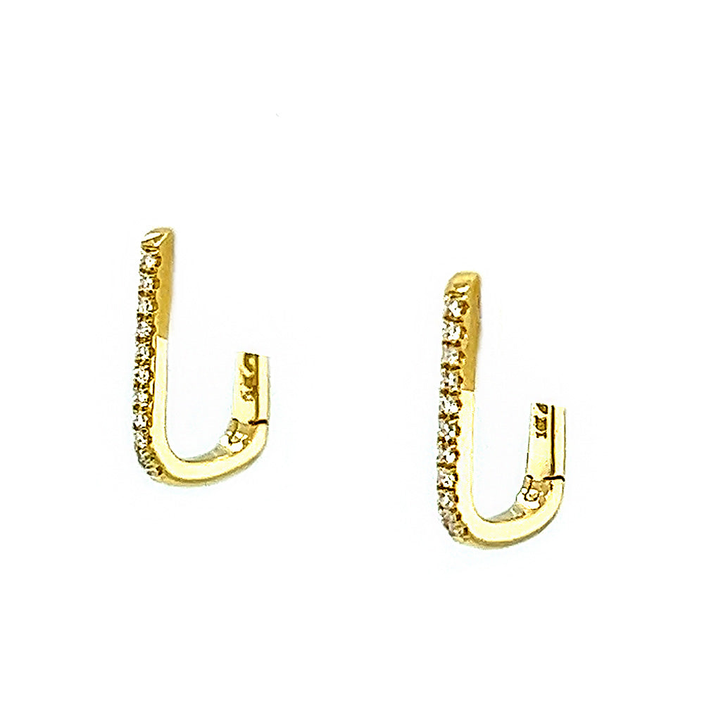 Diamond Hoop Earrings