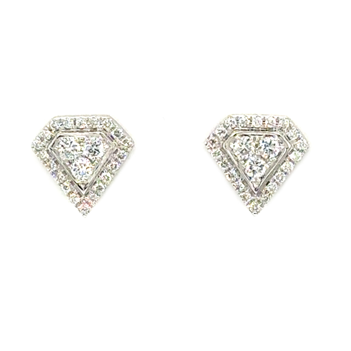 Pentagon Stud Earrings