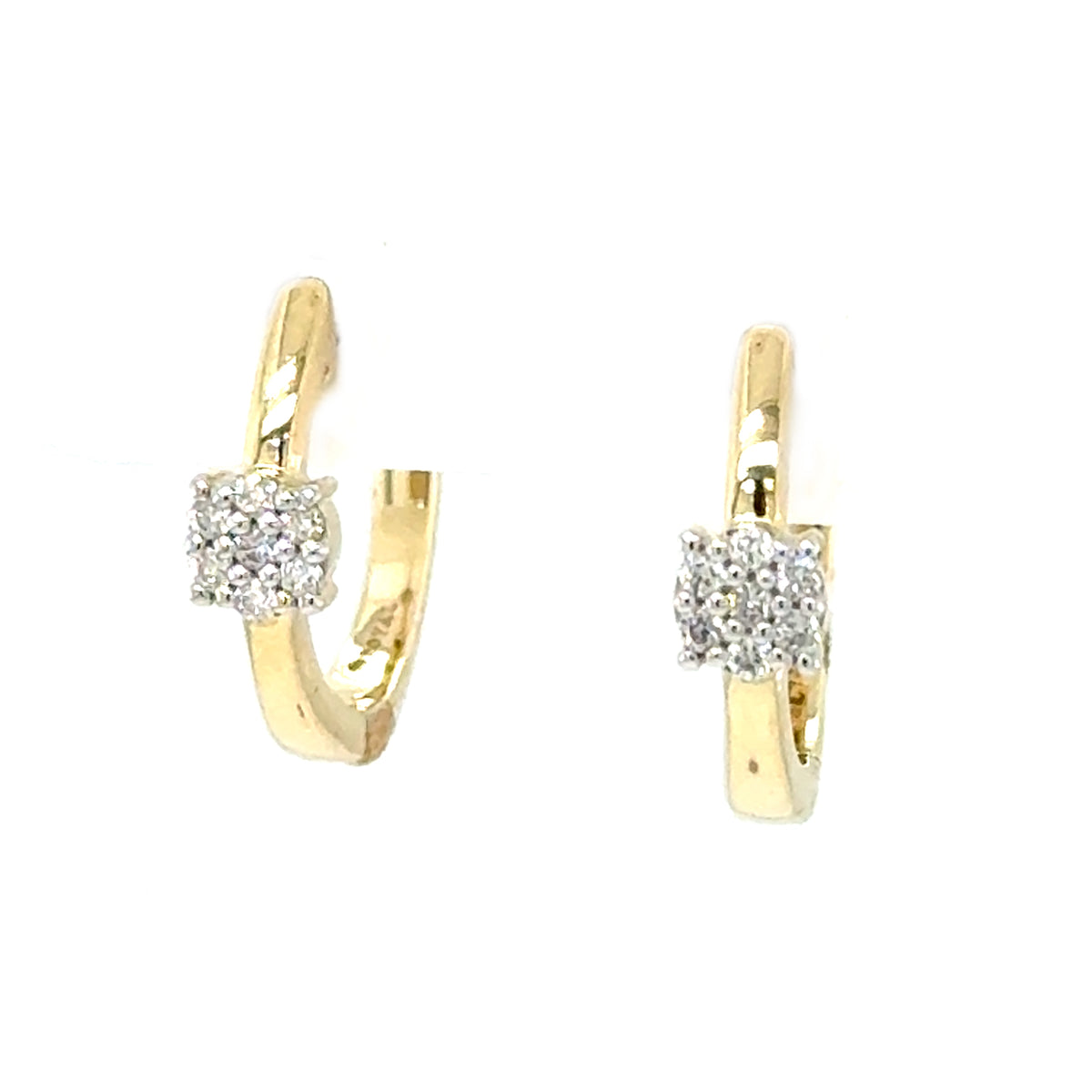 Yellow 14 Karat Small Hoop Earrings