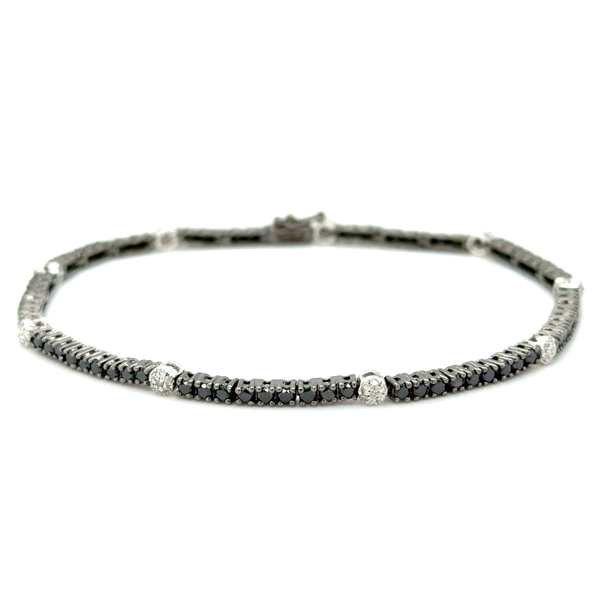 Black 14 Karat Black And White Bracelet