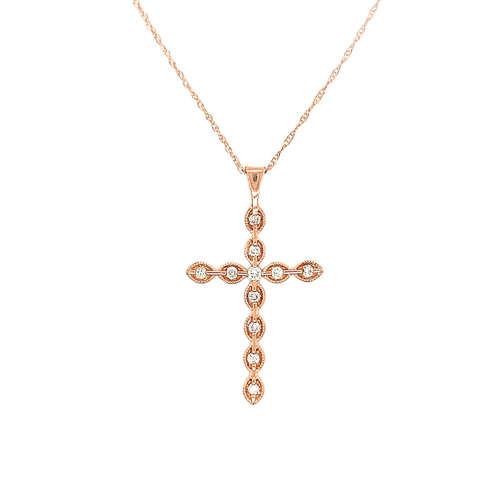 Diamond Cross Pendant Necklace