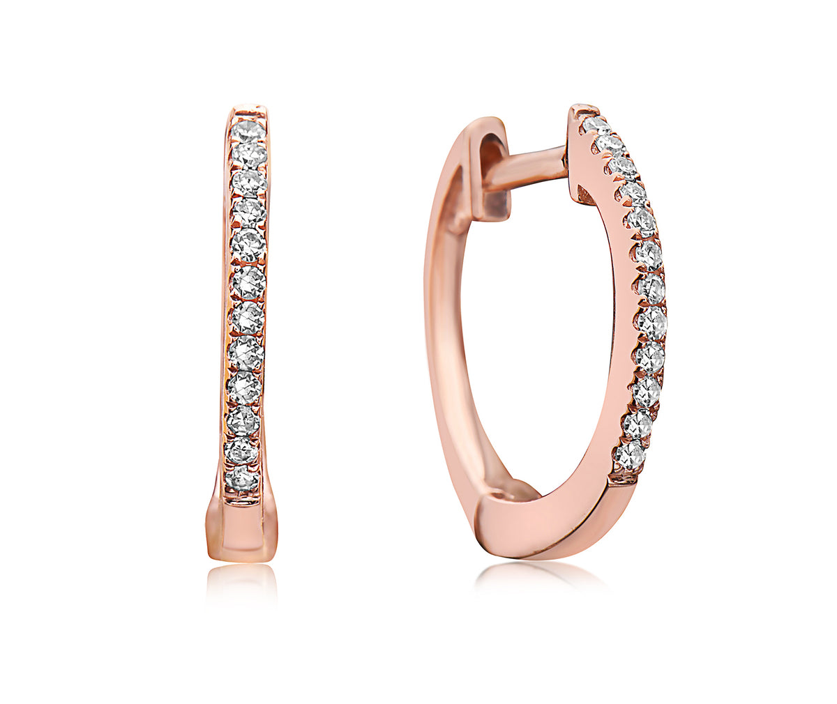 Diamond Hoop Earrings