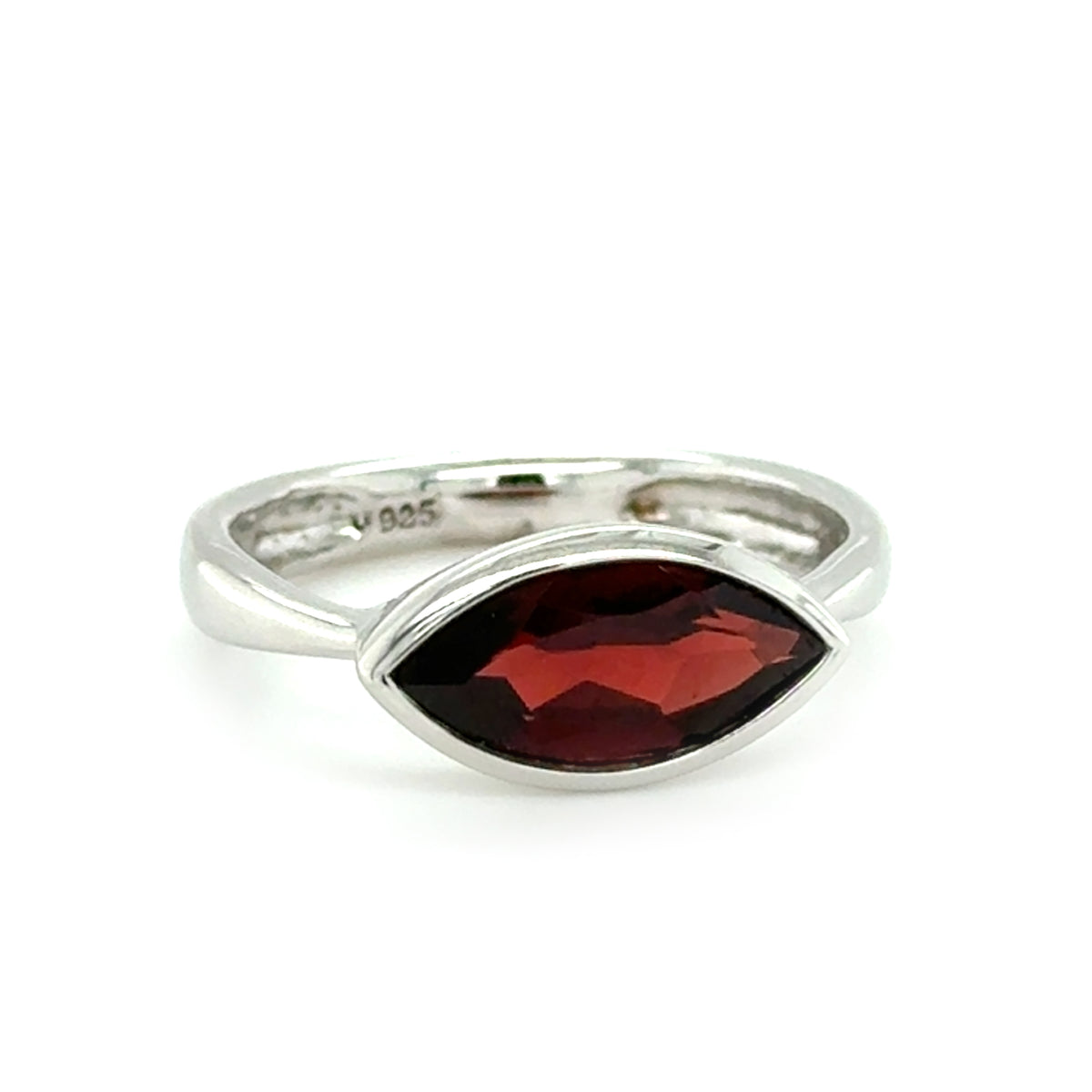 Sterling Silver Garnet Ring