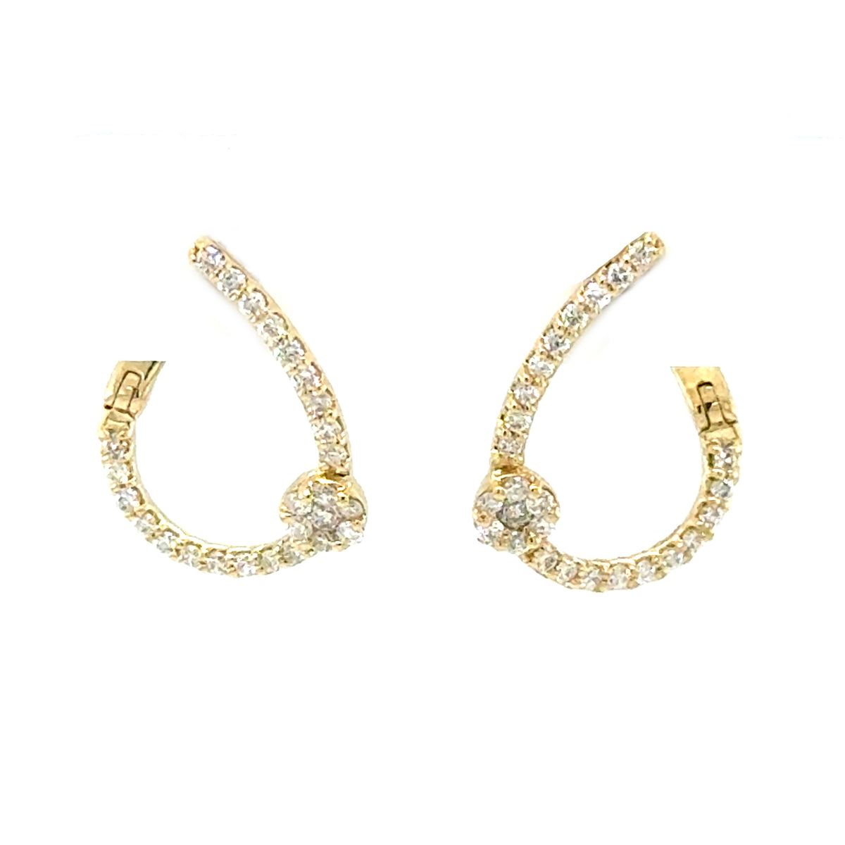 Yellow 14 Karat Small Hoop Earrings