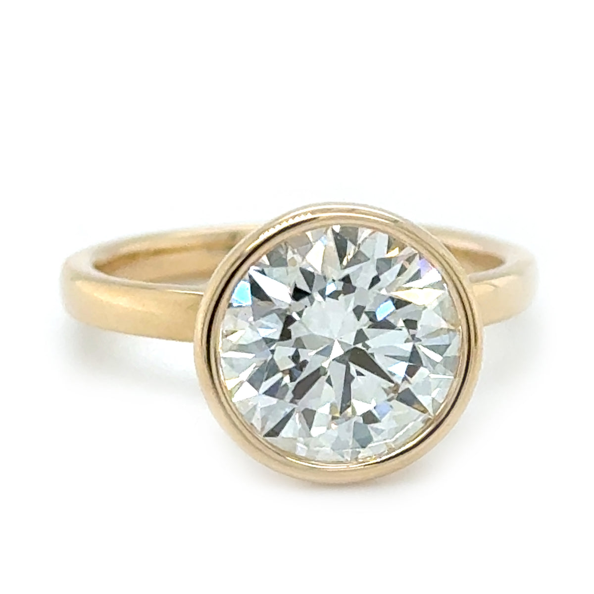 Bezel Set Lab Grown Diamond Ring