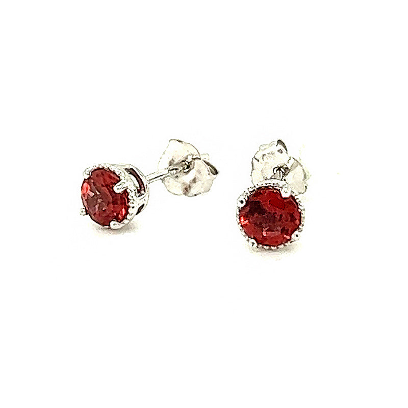 Garnet Stud Earrings
