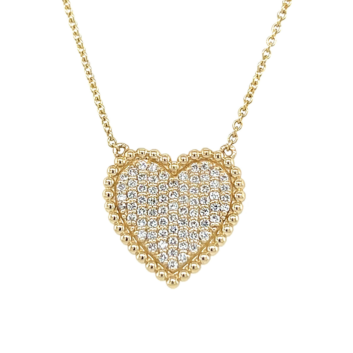 Yellow 14 Karat Heart Pendant