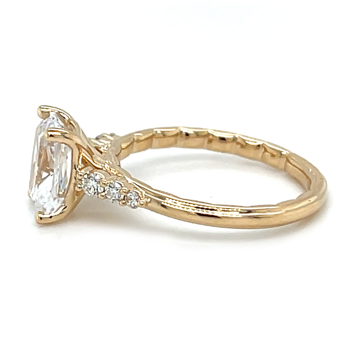 Yellow 14 Karat Engagement Ring