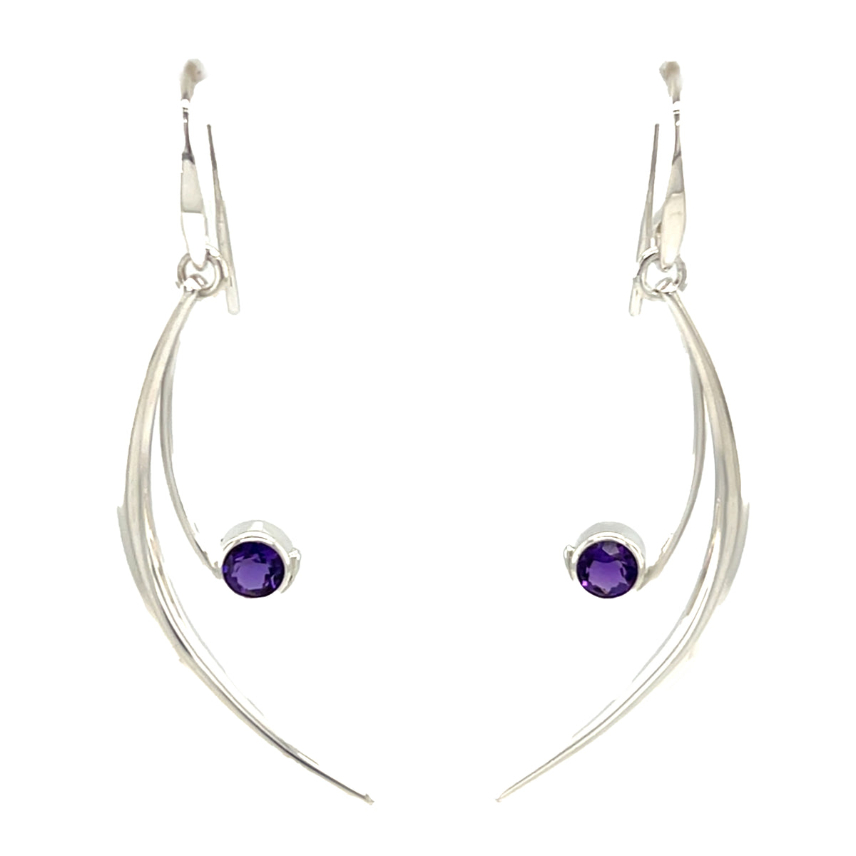 Sterling Silver Amethyst Earrings