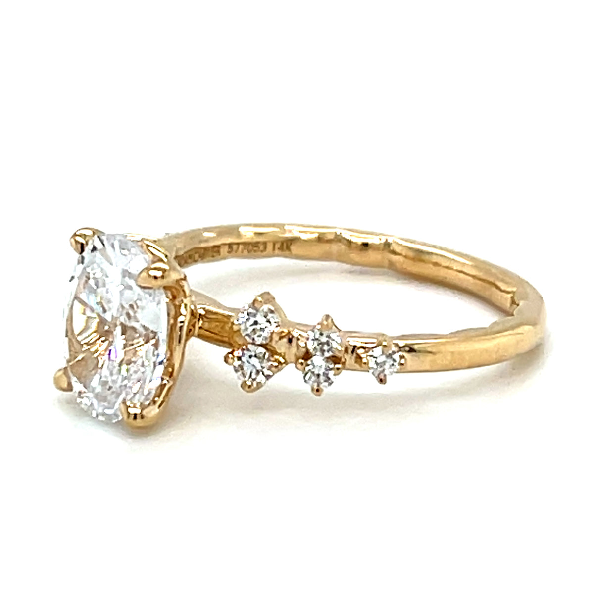 Yellow 14 Karat Engagement Ring