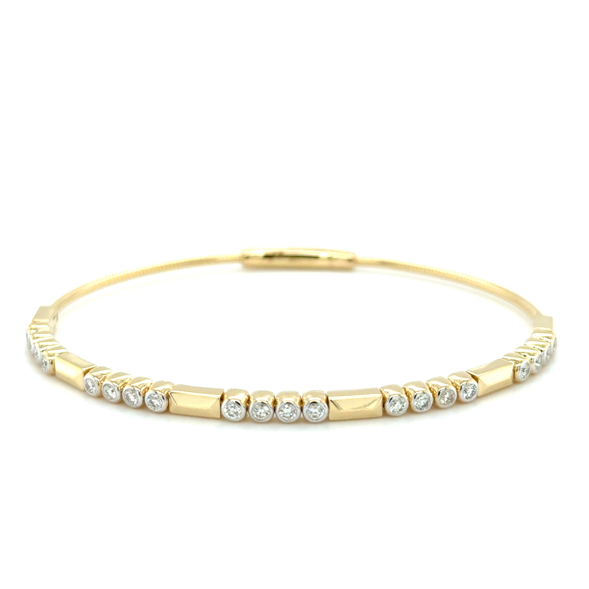 Yellow 14 Karat Flex Bracelet