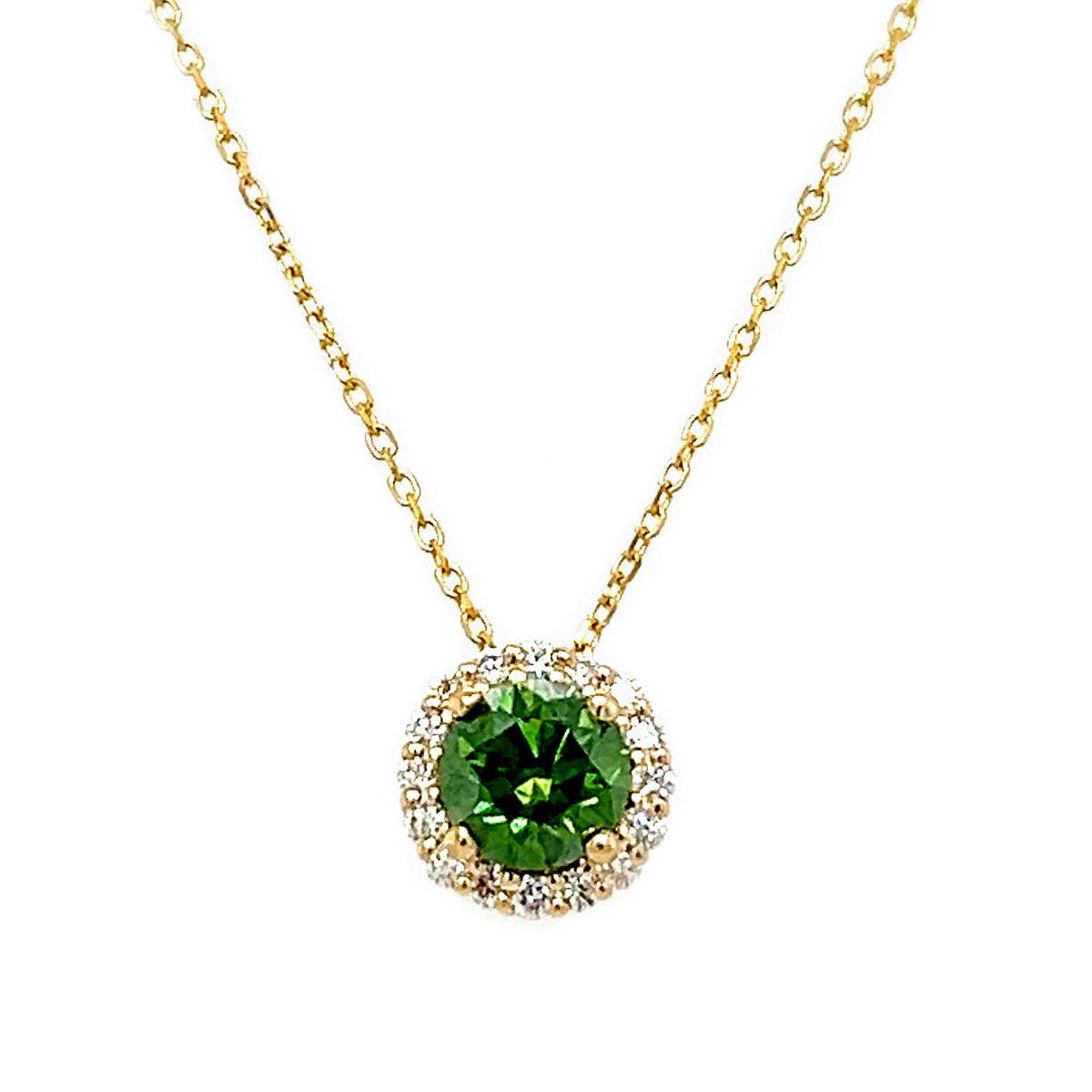 Green Diamond Pendant