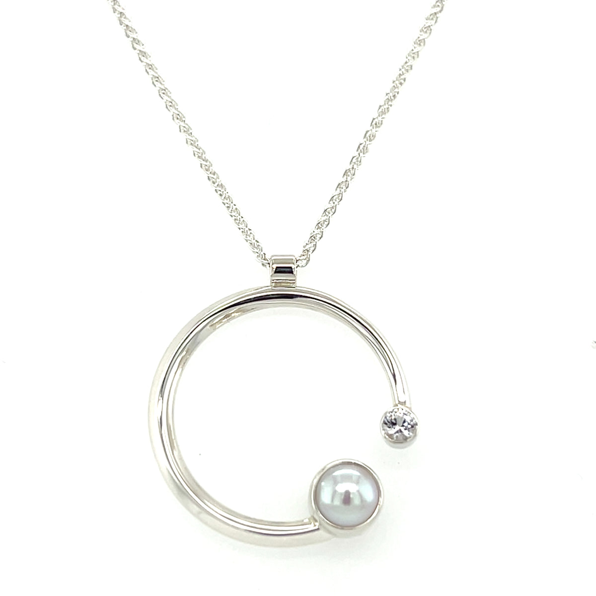 Sterling Silver Pearl Pendant