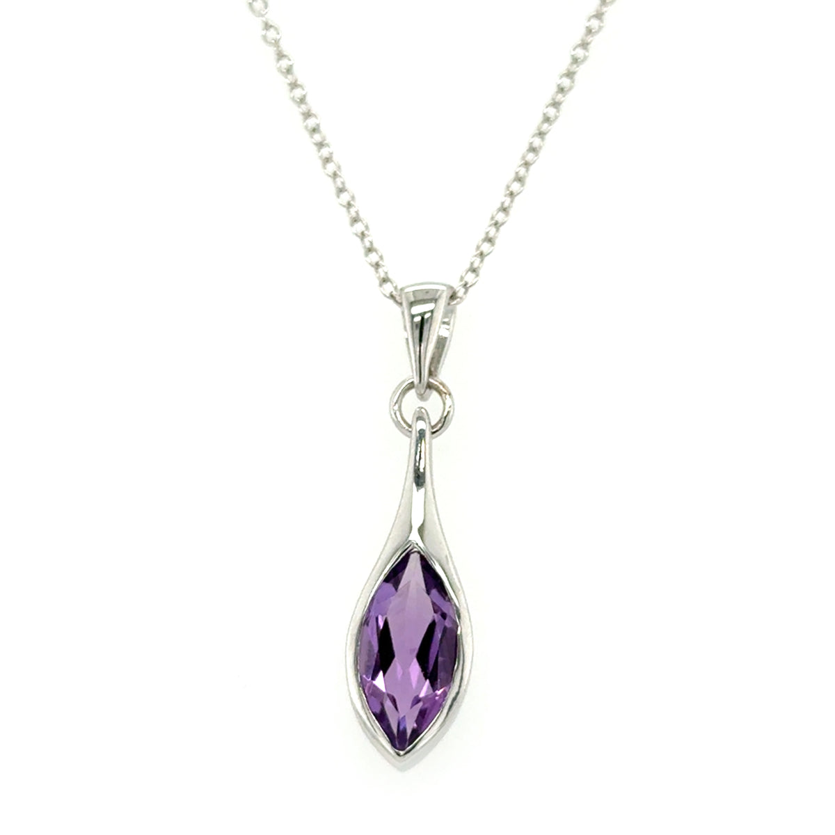 Sterling Silver Amethyst Pendant