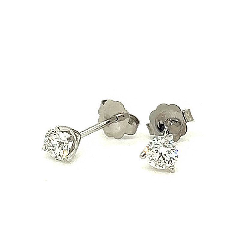Diamond Stud Earrings, 0.40 Carats Total Weight
