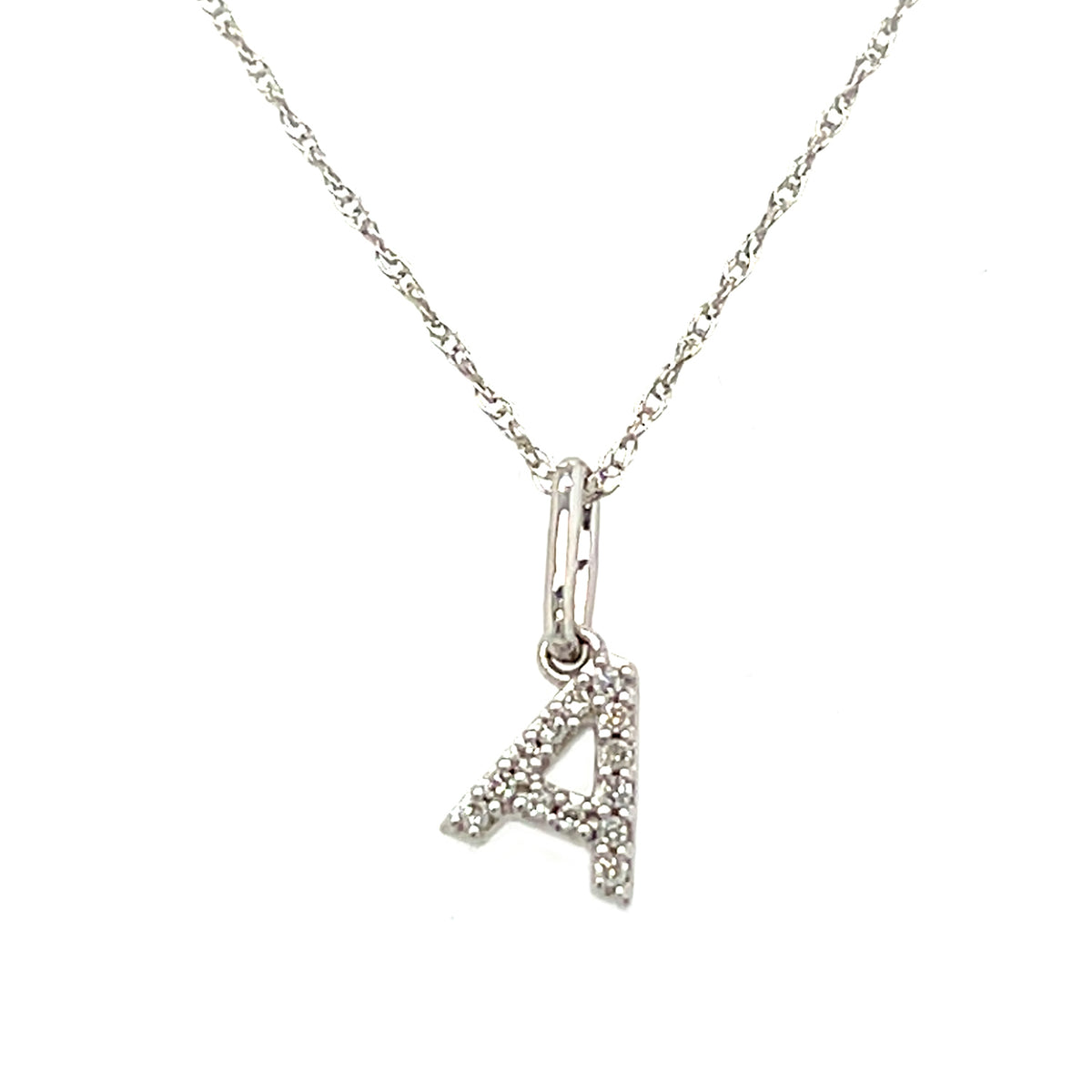 Diamond Letter &quot;B&quot; Pendant Necklace