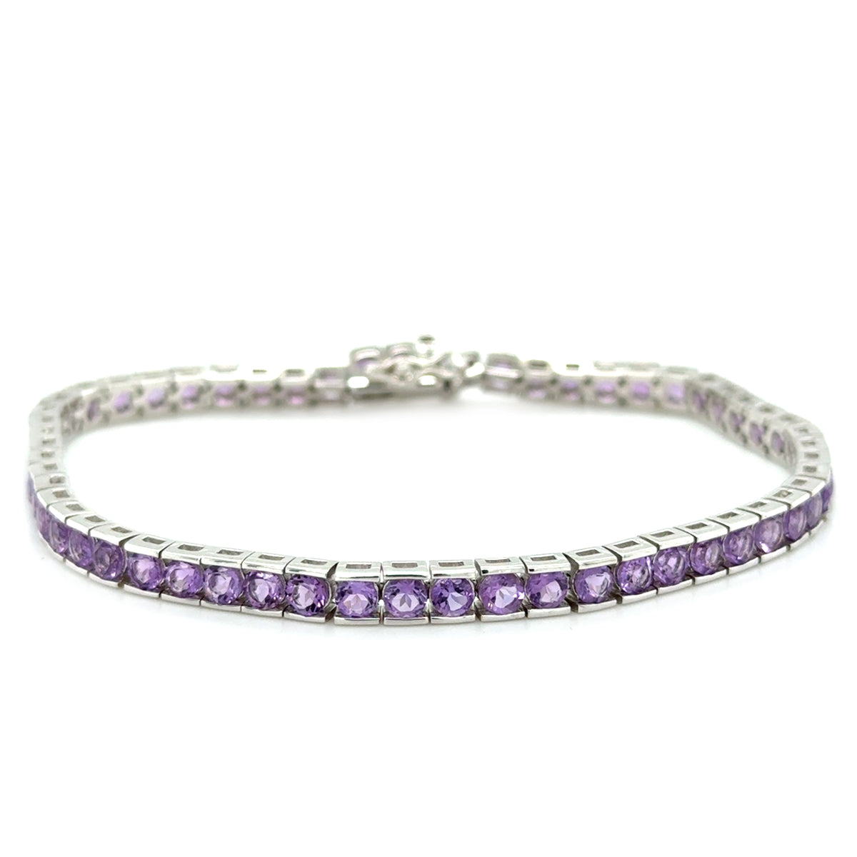 Sterling Silver Amethyst Bracelet