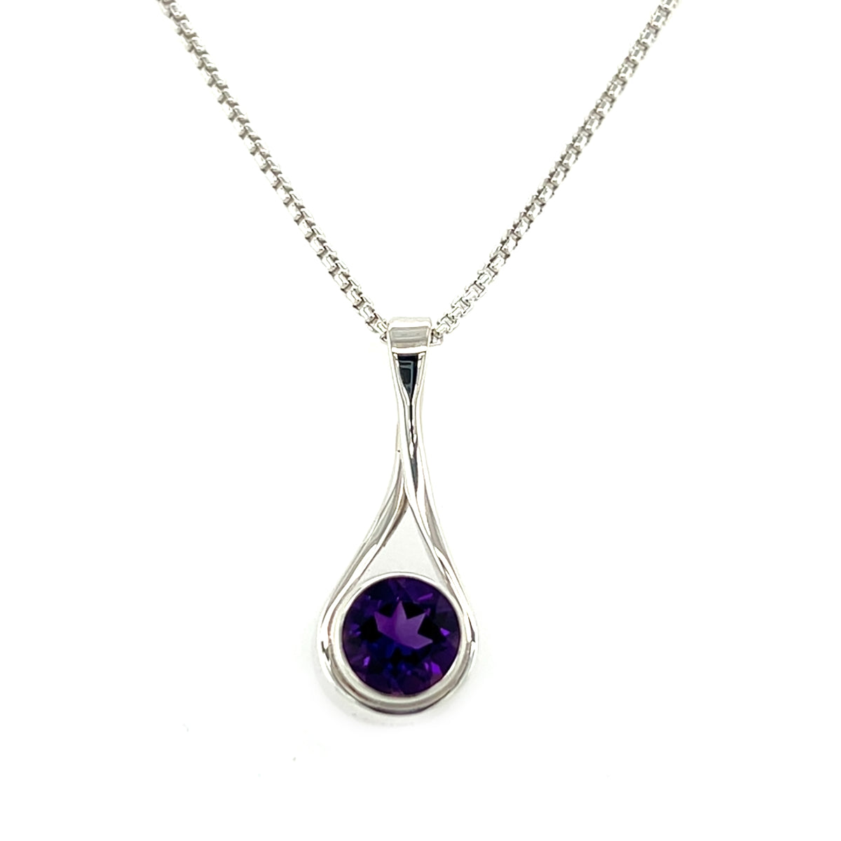 Sterling Silver Amethyst Pendant