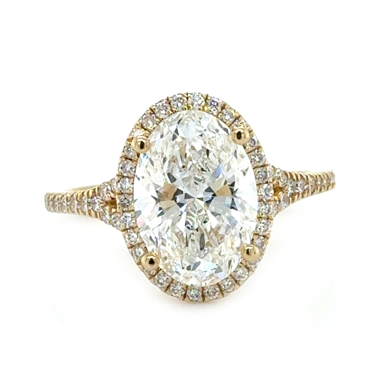 Yellow 14 Karat Engagement Ring