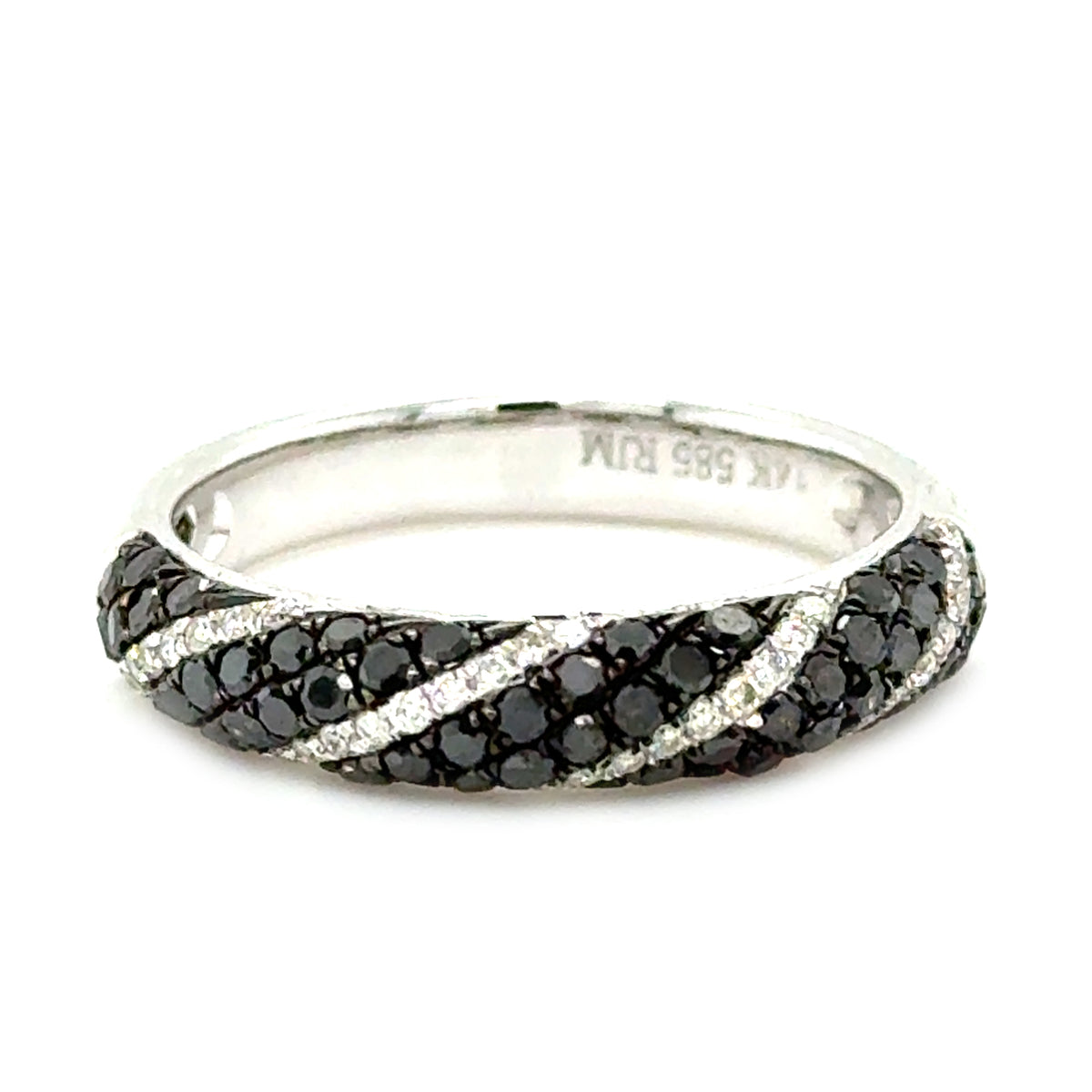 Black and White Diamond Ring