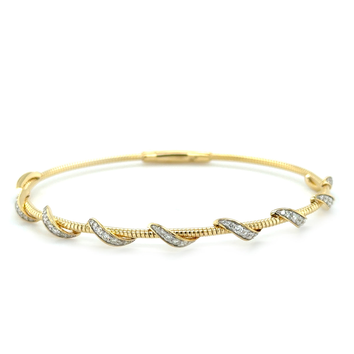 Yellow 14 Karat Flex Bracelet