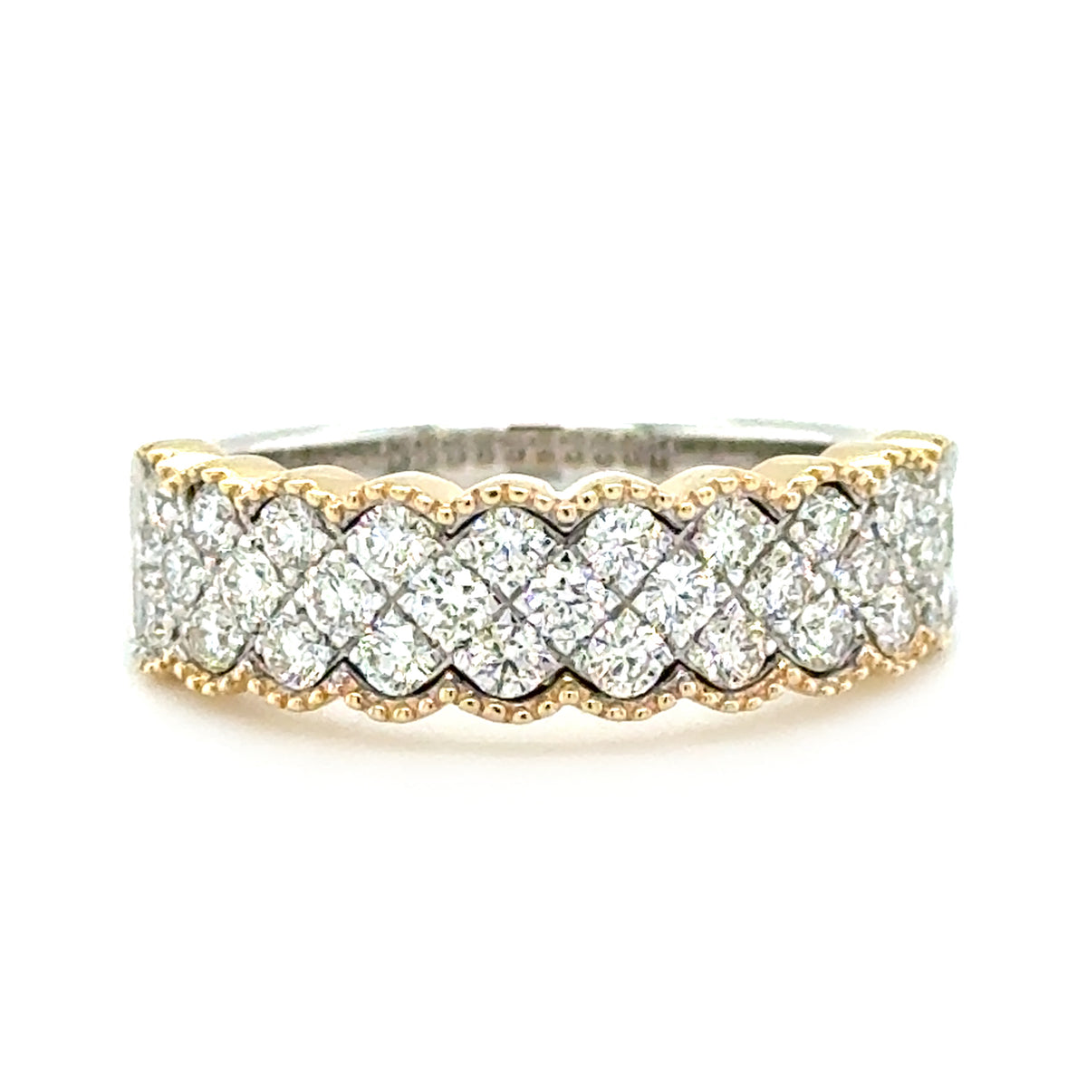 Two Tone 14 Karat Anniversary Ring