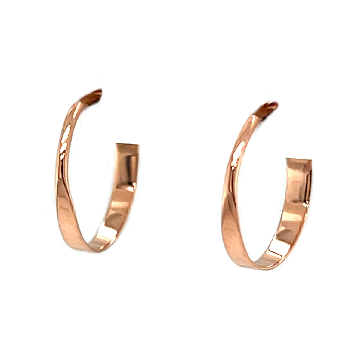 14K Yellow Gold Hoop Earrings