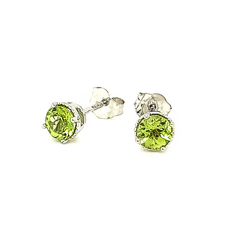 Peridot Stud Earrings