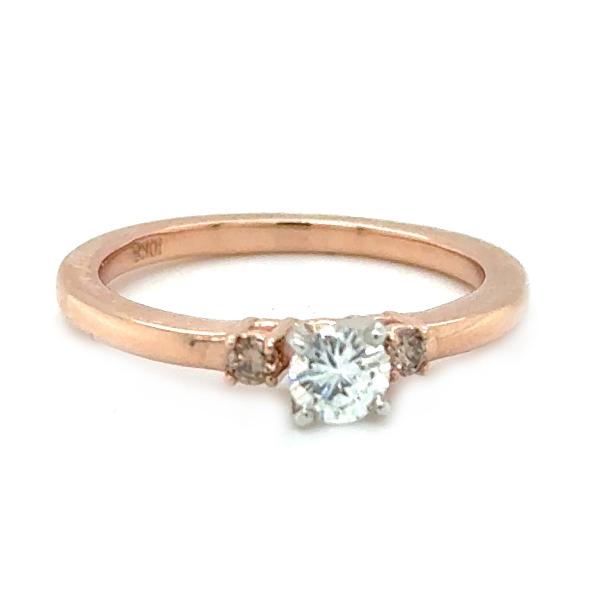 Pink 10 Karat Engagement Ring