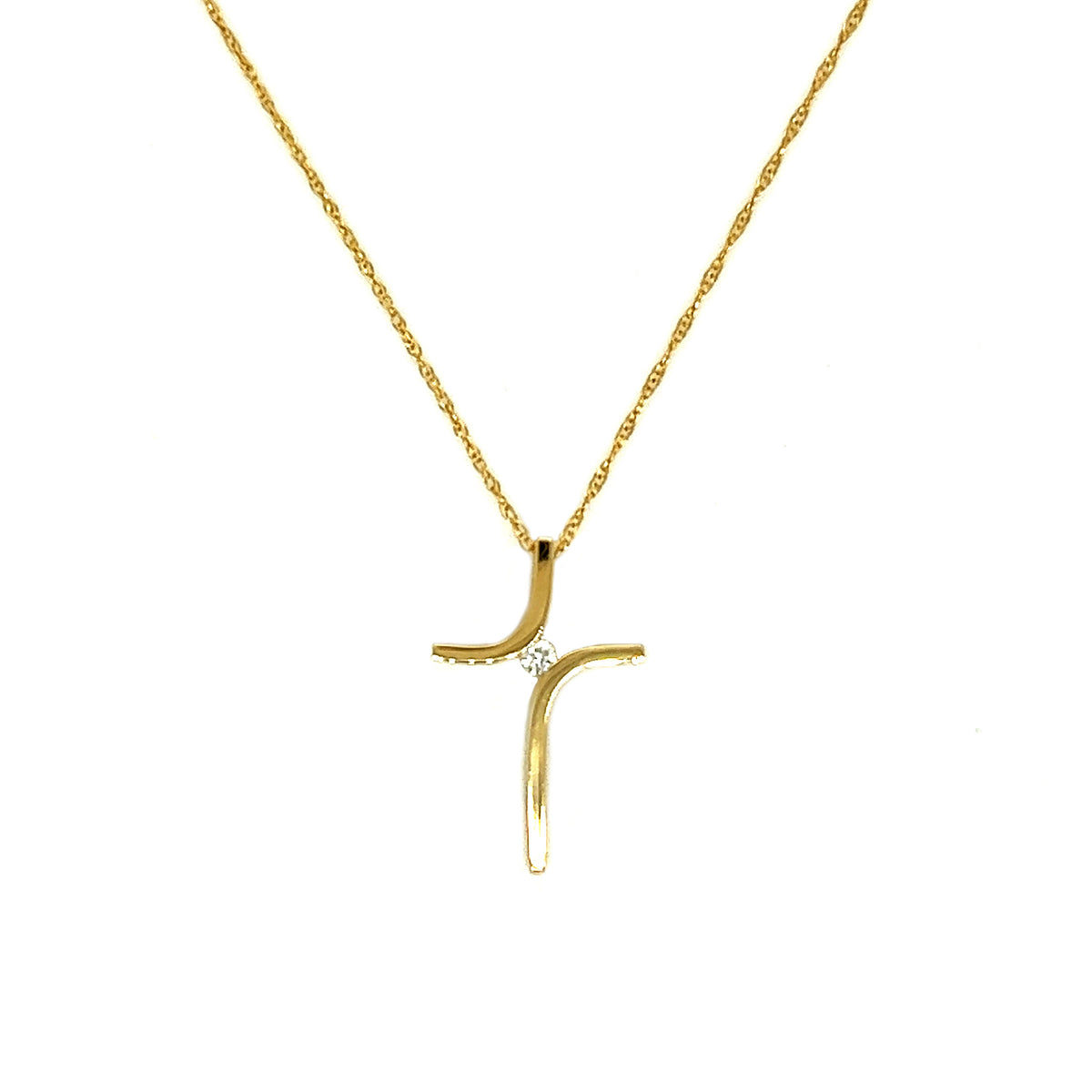 14k Yellow Gold Cross