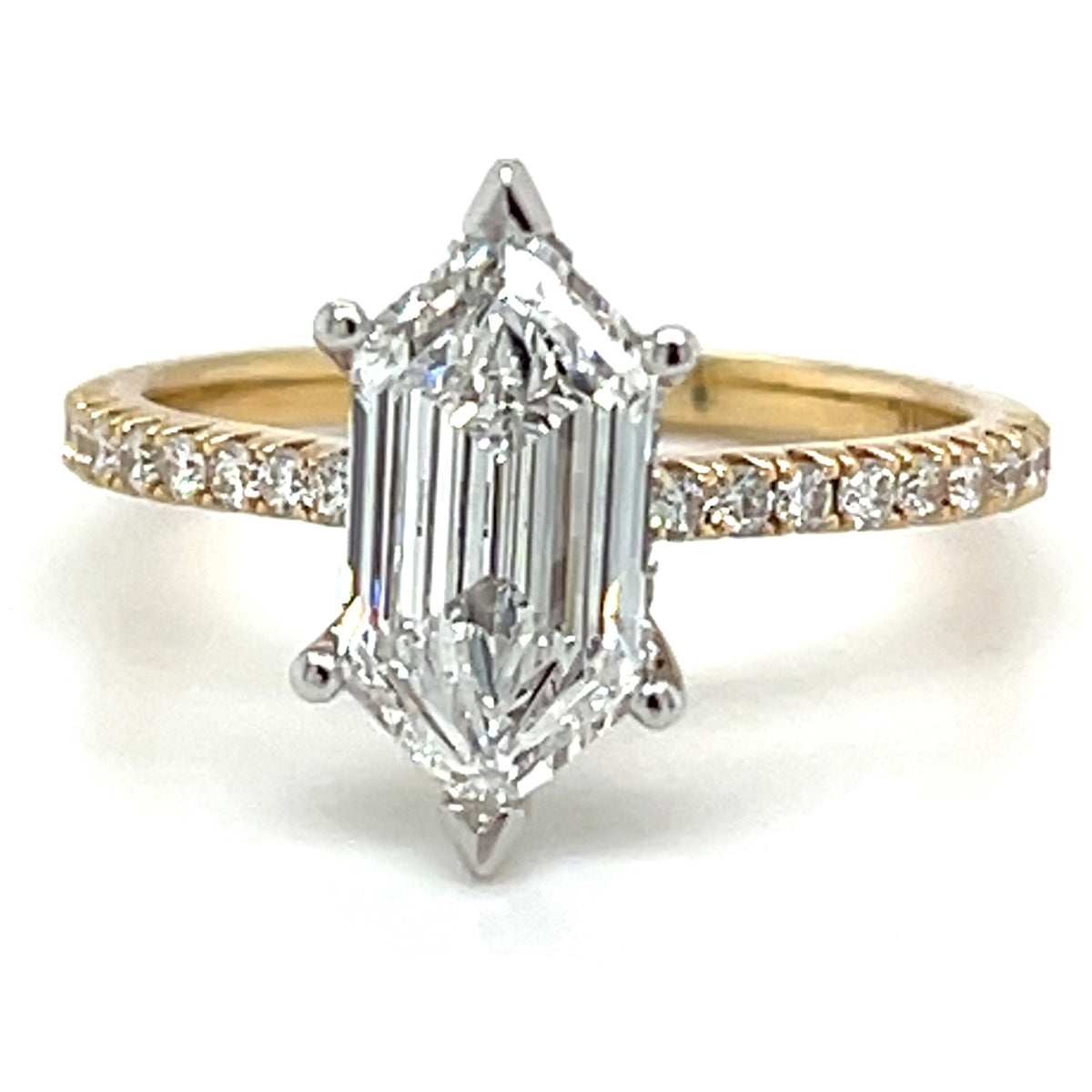 Hidden Halo Lab Grown Diamond Engagement Ring