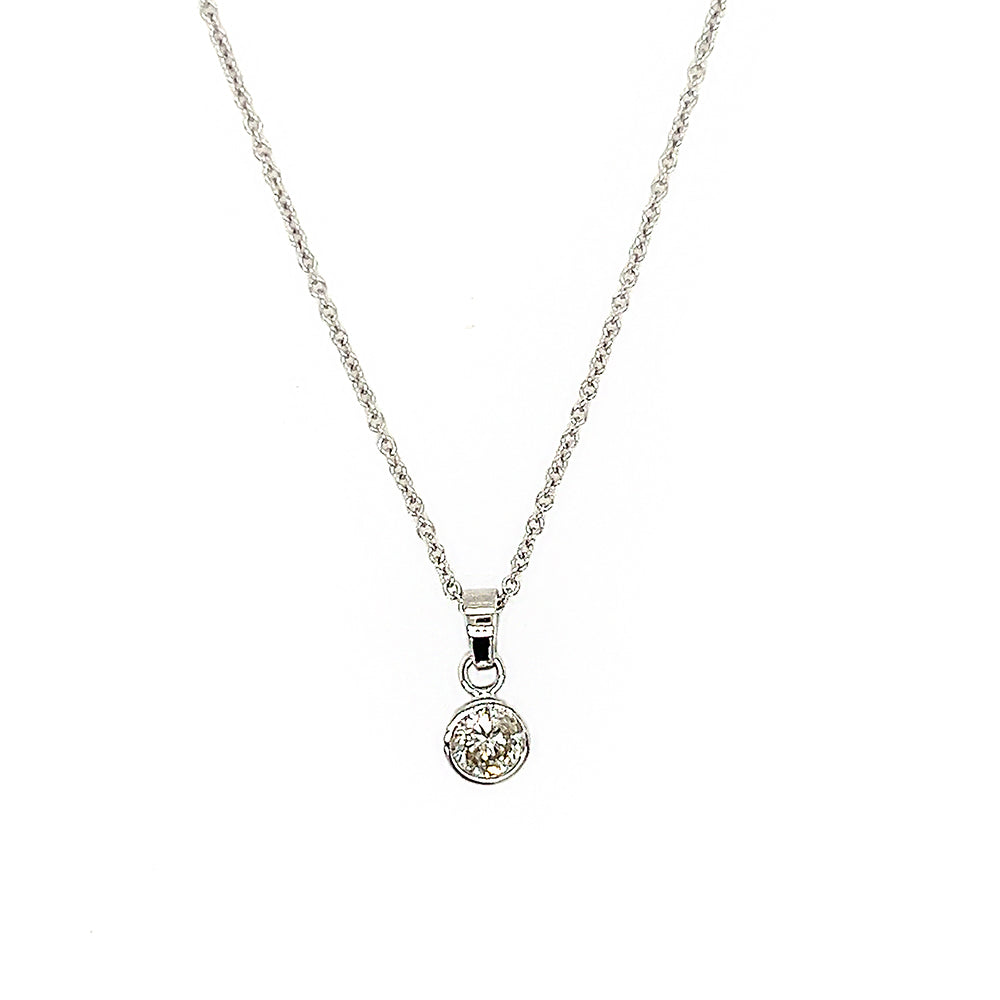 Necklaces Edge of Ember | Birthstone Necklace - Silver » Finebraceletsale