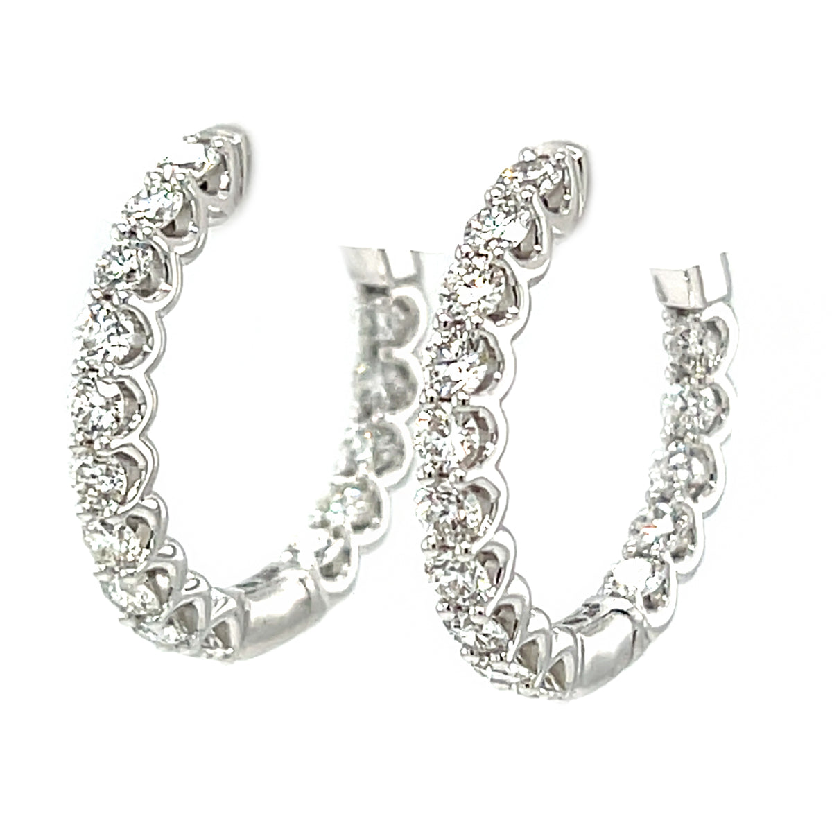 14 Karat Inside Out Hoop Earrings