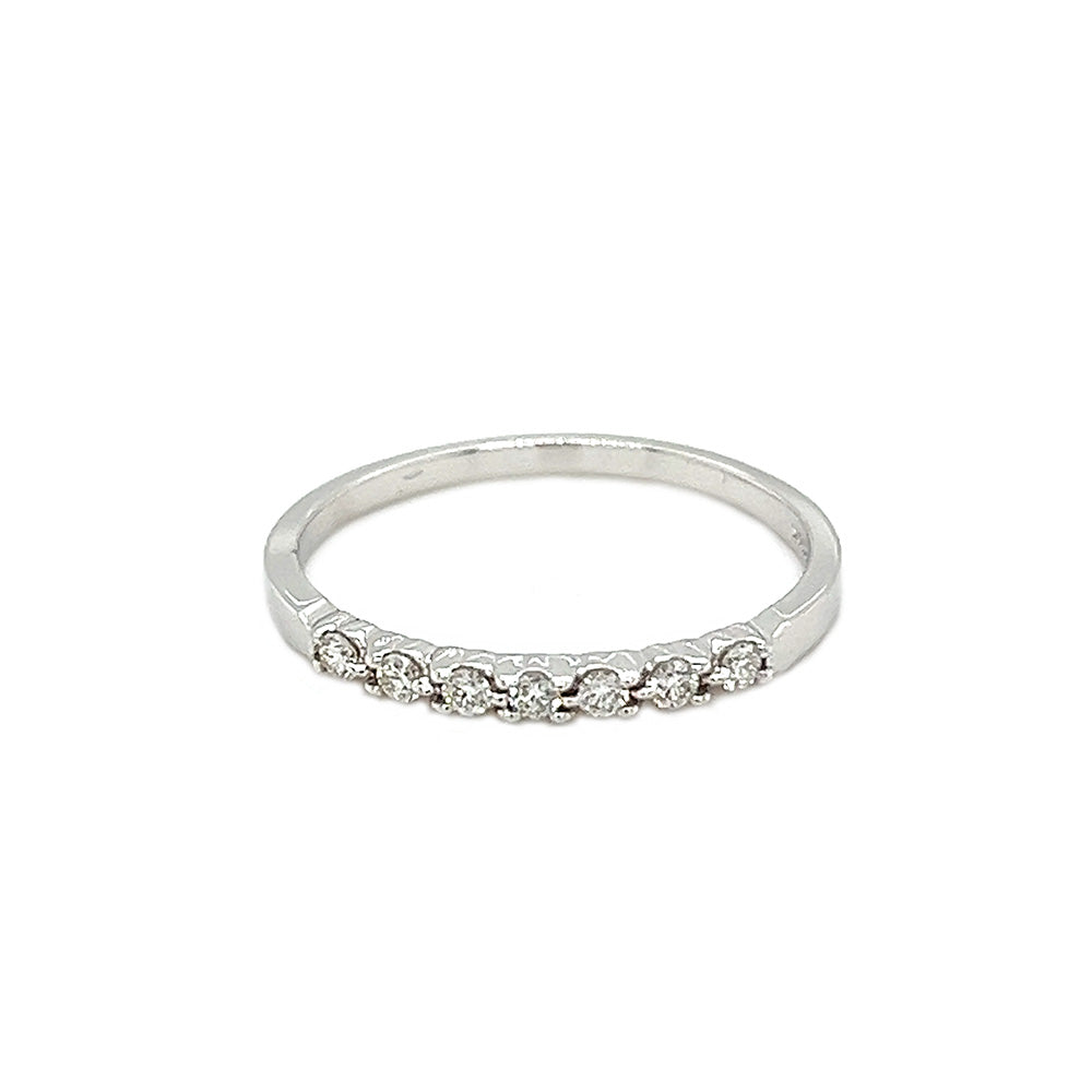 7 Stone Diamond Wedding Band