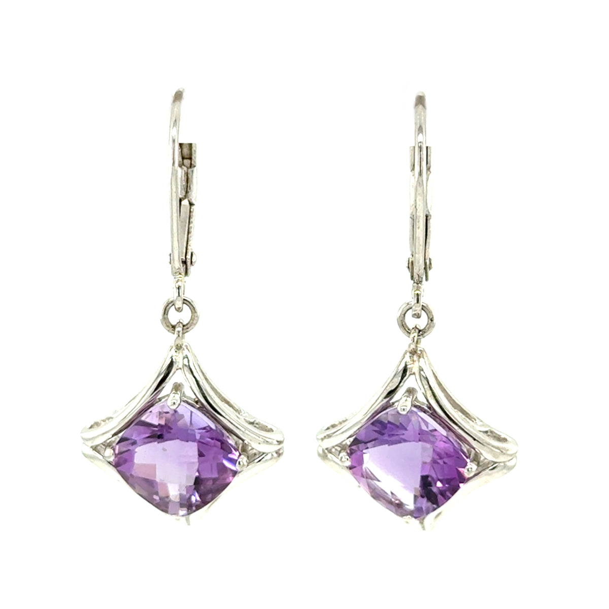 Sterling Silver Amethyst Earrings