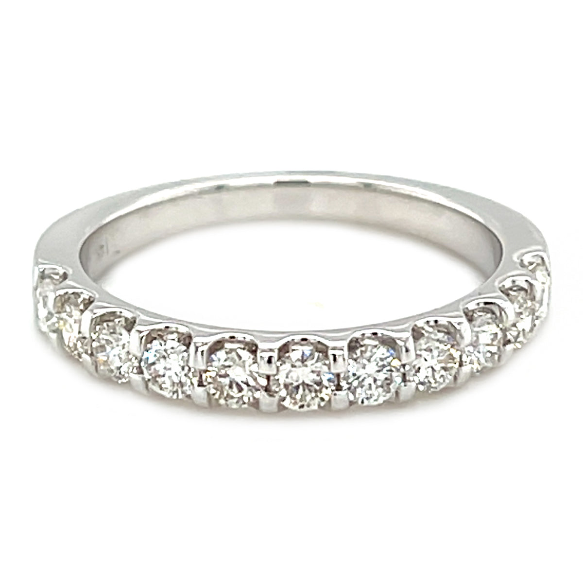 White 14 Karat Wedding Band