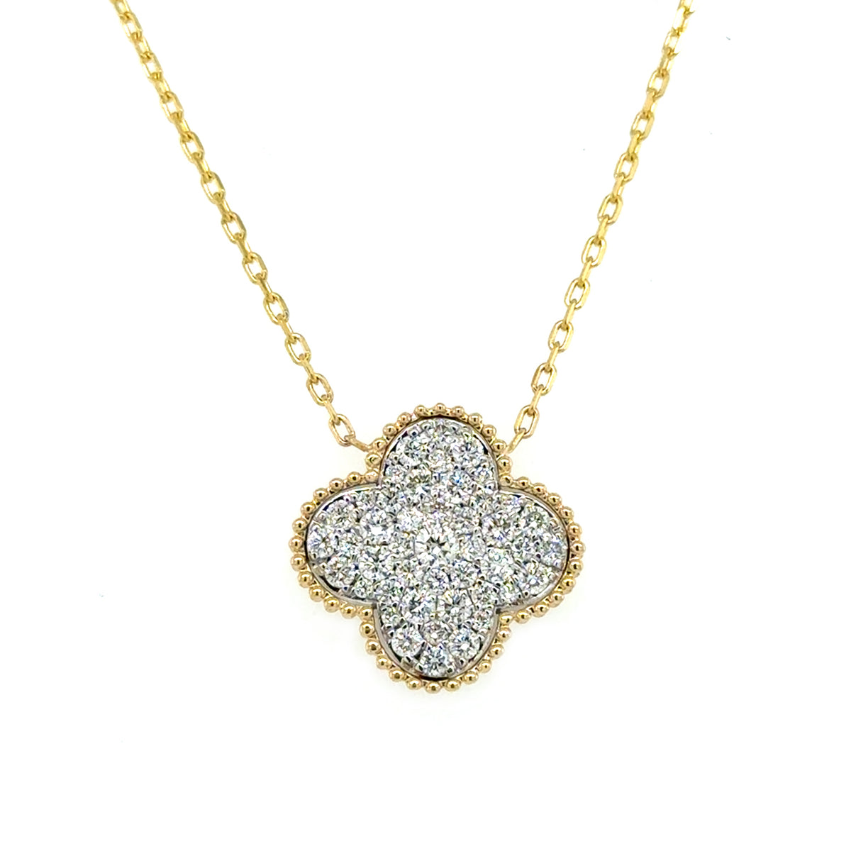 Yellow 14 Karat Clover Pendant
