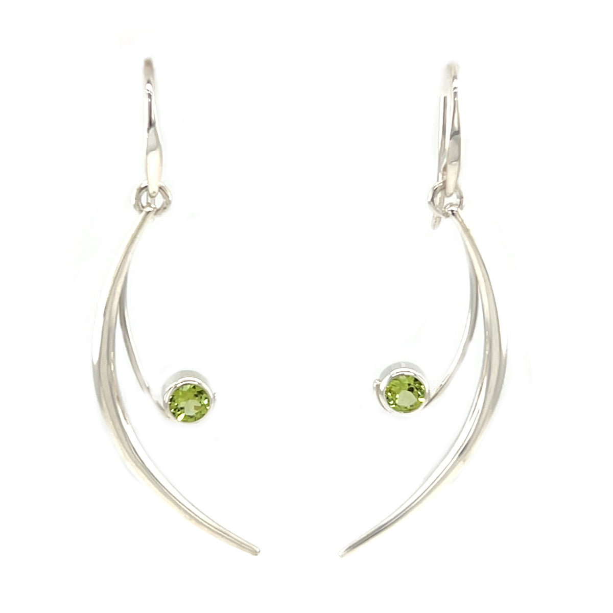 Sterling Silver Peridot Earrings