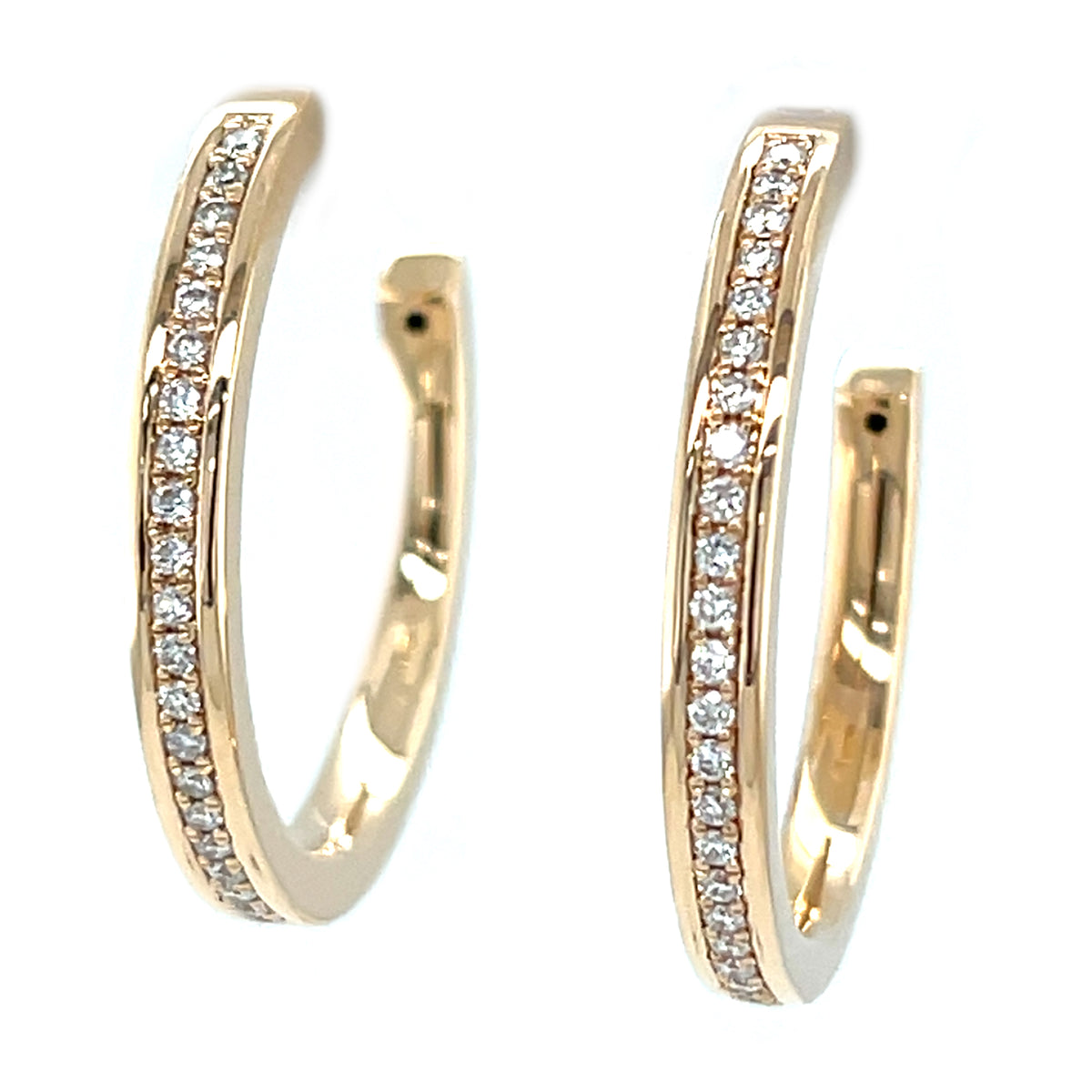 Yellow 14 Karat Electroform Light Weight Earrings