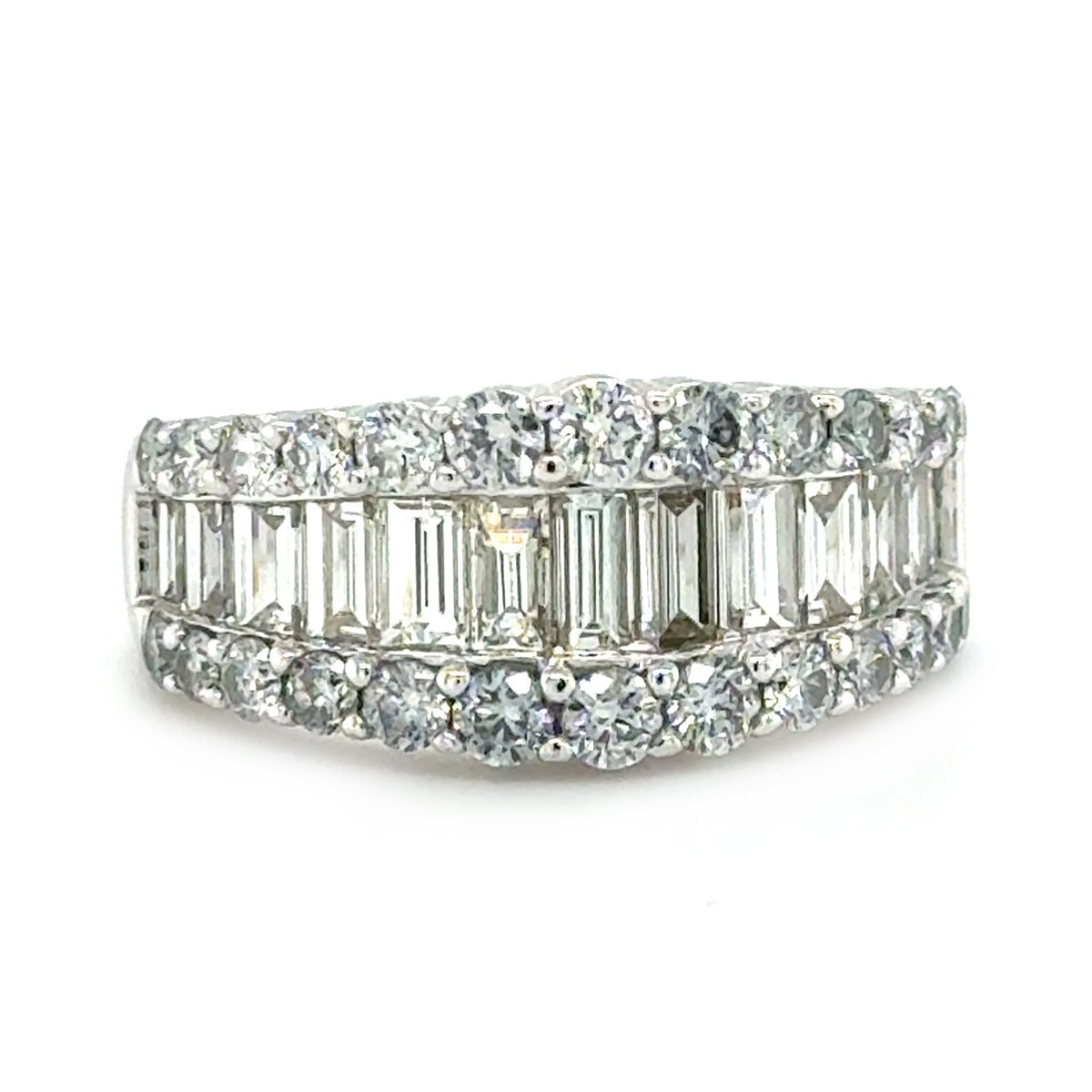 White 14 Karat Anniversary Ring